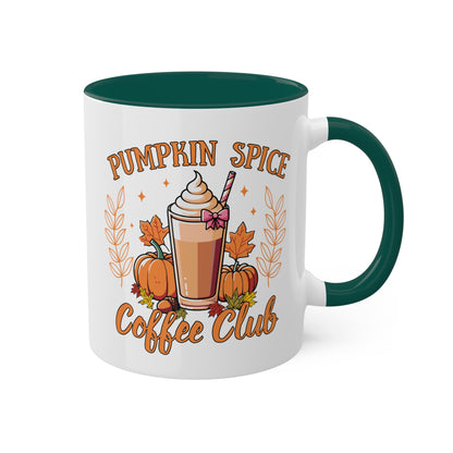 Pumpkin Spice Coffee Club - 11oz Colorful Fall Mug