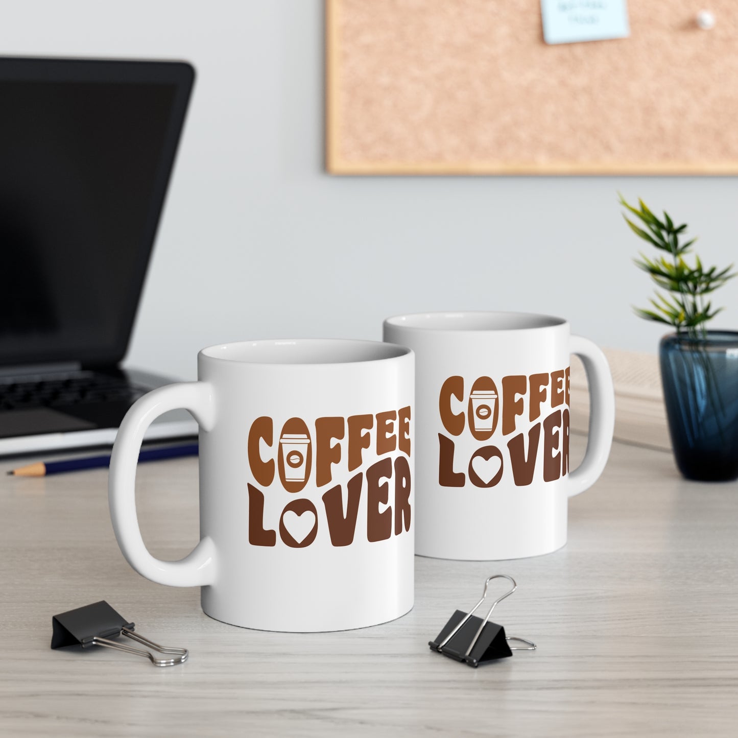 Cute Coffee Lover Mug 11 oz Retro Style Cute