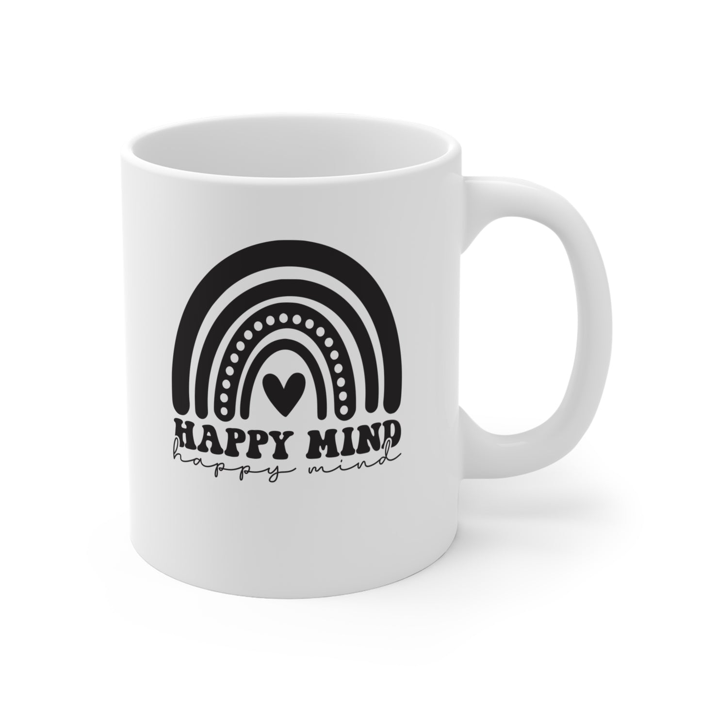 Taza de café Happy Mind de 11 oz