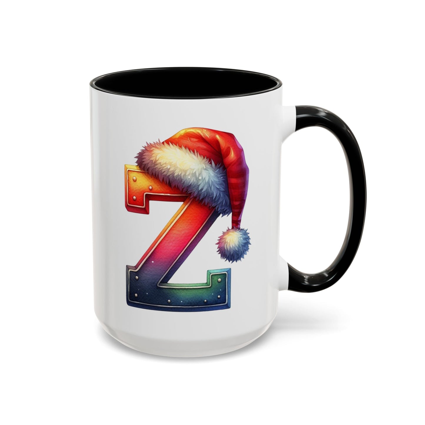 Taza con la letra "Z" del alfabeto navideño (11, 15 oz)