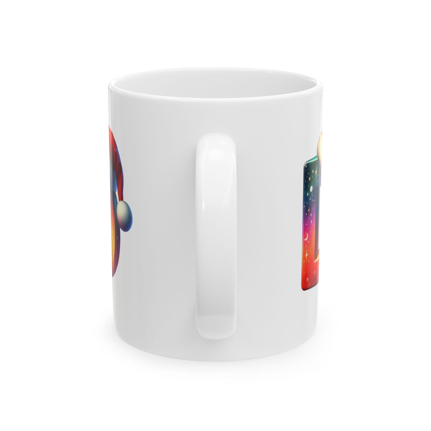 "D" Christmas Alphabet Letter - Holiday Gift Mug (11oz, 15oz)