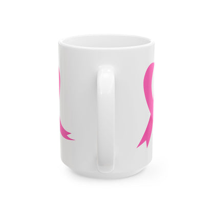 Pretty Pink Ribbon - Breast Cancer Awareness Mug (11oz, 15oz)