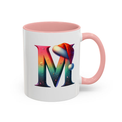 "M" Christmas Alphabet Letter - Holiday Gift Mug (11, 15oz)