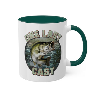 One Last Cast - 11oz Colorful & Fun Coffee Mug