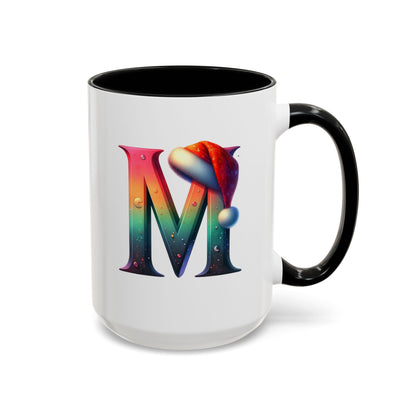 "M" Christmas Alphabet Letter - Holiday Gift Mug (11, 15oz)