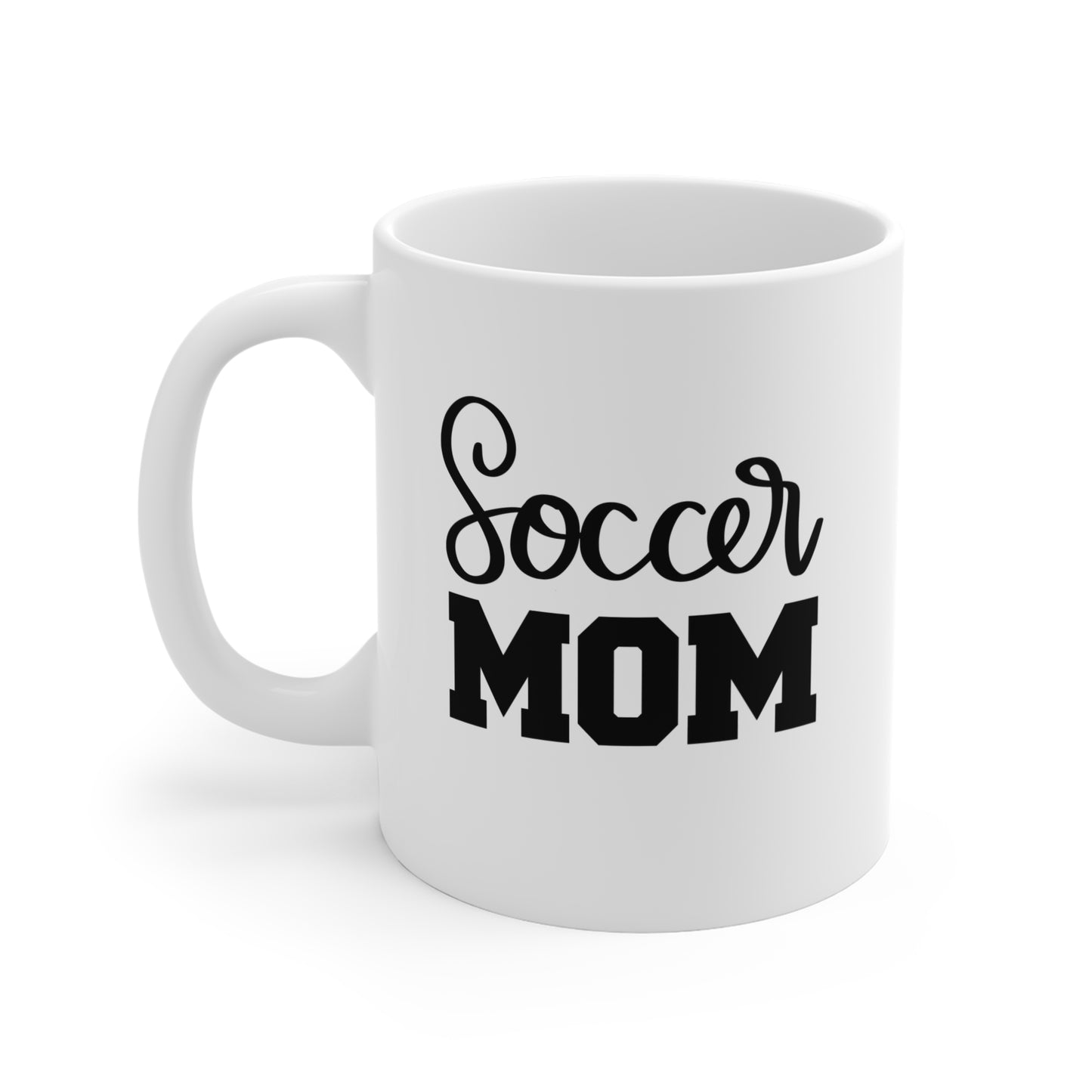 Taza de café de 11 oz para mamás aficionadas al fútbol y los deportes