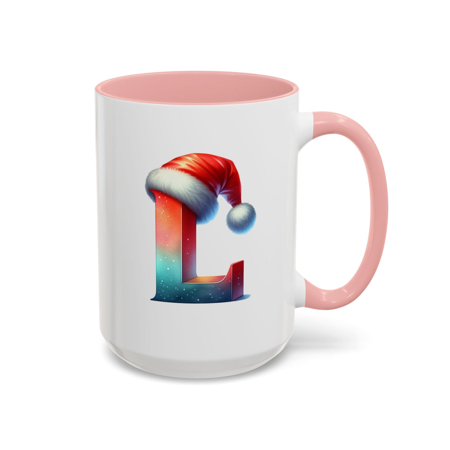 "L" Christmas Alphabet Letter - Holiday Gift Mug (11, 15oz)