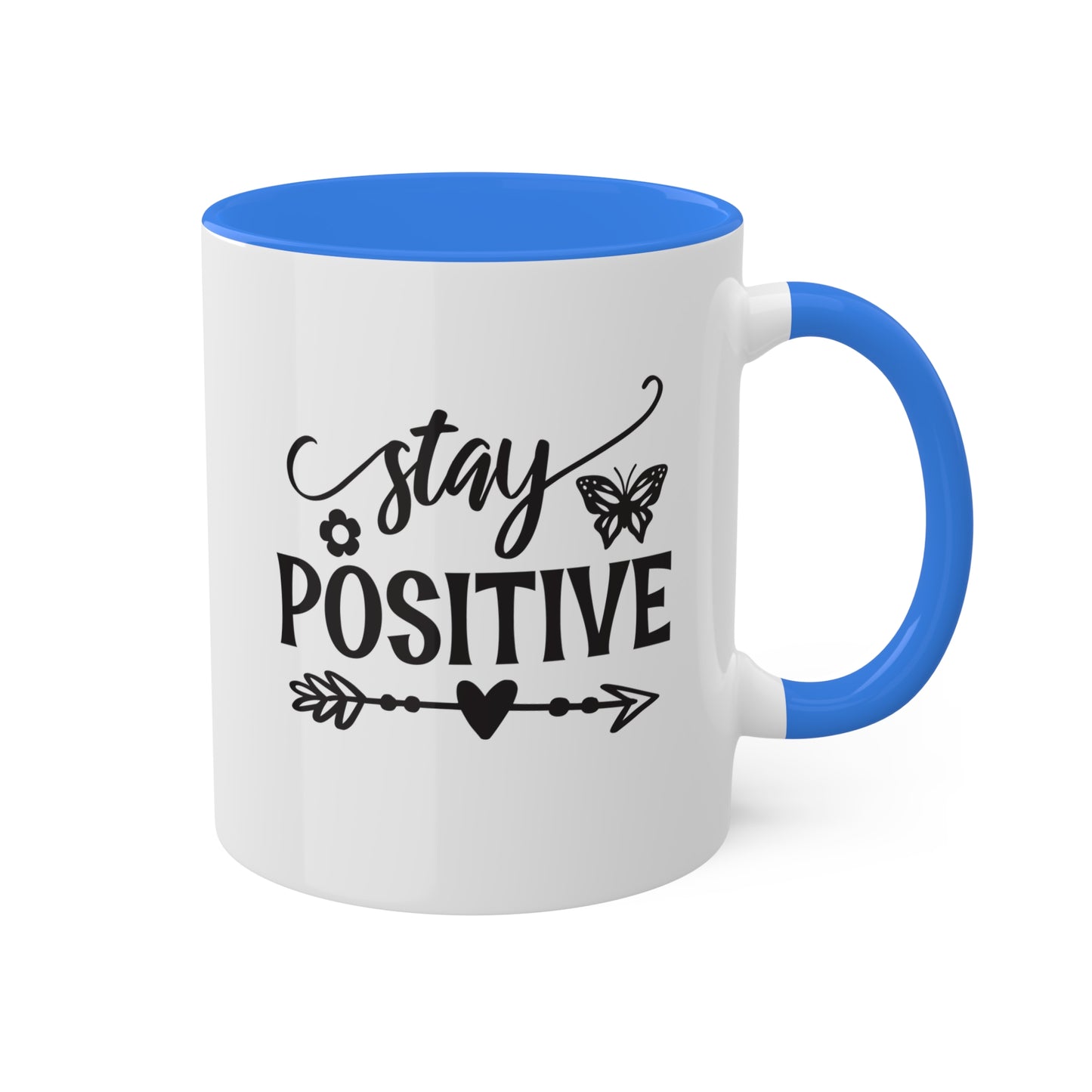 Stay Positive - 11 oz Colorful Mental Health Awareness Coffee Mug