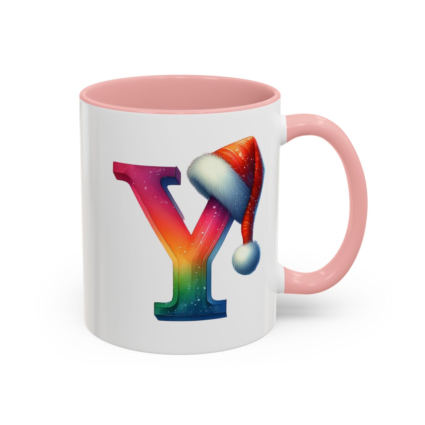 "Y" Christmas Alphabet Letter - Holiday Gift Mug (11, 15oz)