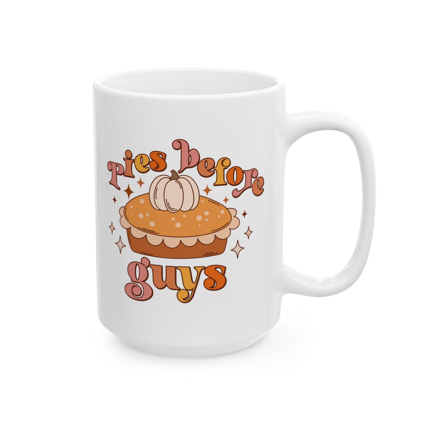 Taza de café de regalo de Acción de Gracias de otoño de Pies Before Guys (11 oz, 15 oz)