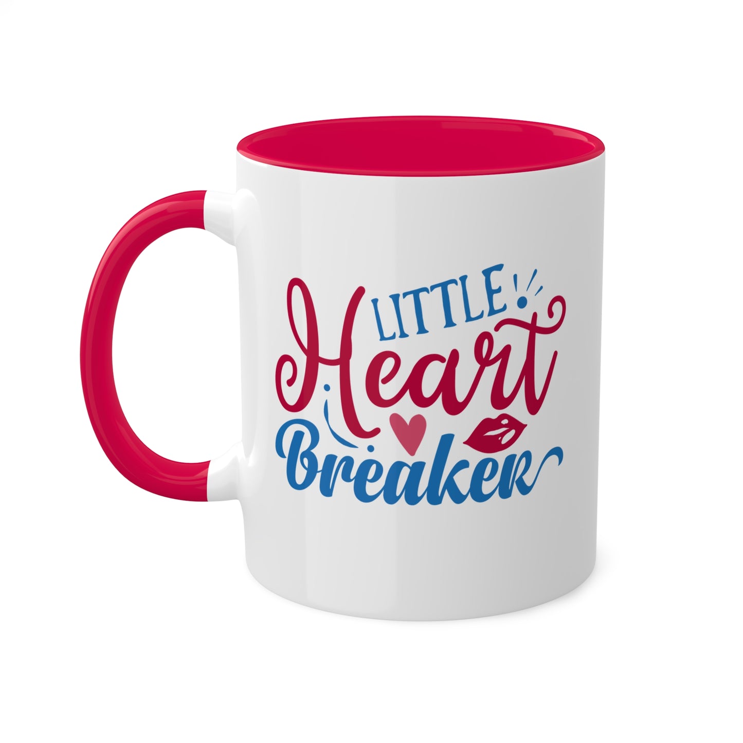 Little Heart Breaker - Taza colorida de 11 oz para el Día de San Valentín