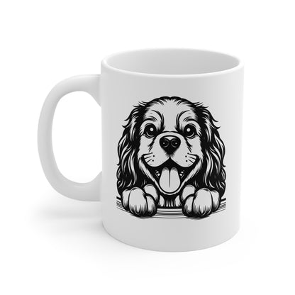 Taza de cerámica de 11 oz con diseño de cocker spaniel americano