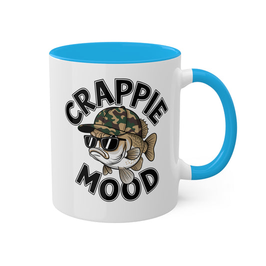 Crappie Mood - Fish With Sunglasses - 11oz Colorful Fun Gift Mug