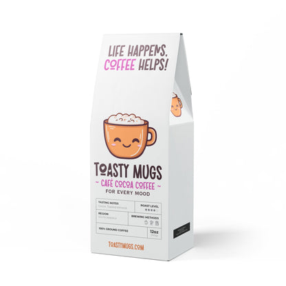 Toasty Mugs Café Cocoa Coffee Blend (Medium-Dark Roast)