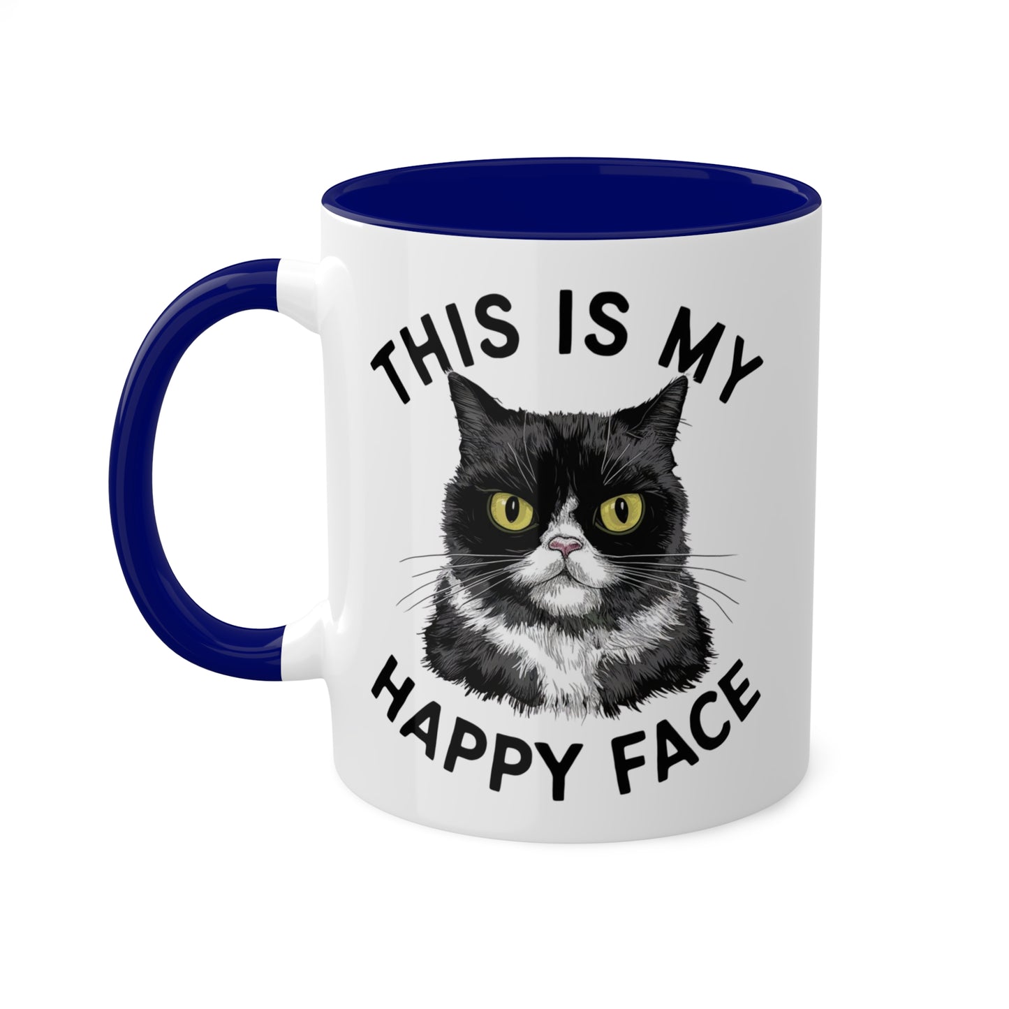 This Is My Happy Face - 11 oz Colorful Coffee Mug