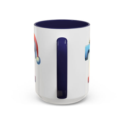 "T" Christmas Alphabet Letter - Holiday Gift Mug (11, 15oz)