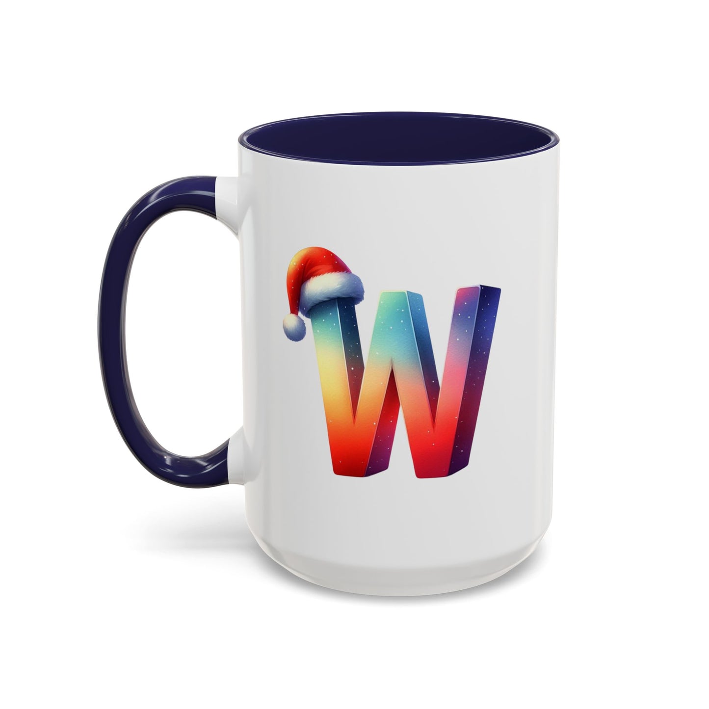 Taza con la letra "W" del alfabeto navideño (11, 15 oz)