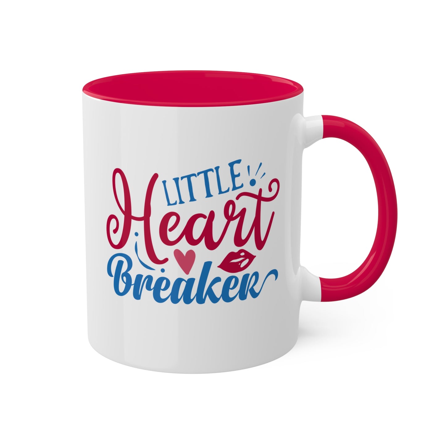 Little Heart Breaker - Taza colorida de 11 oz para el Día de San Valentín