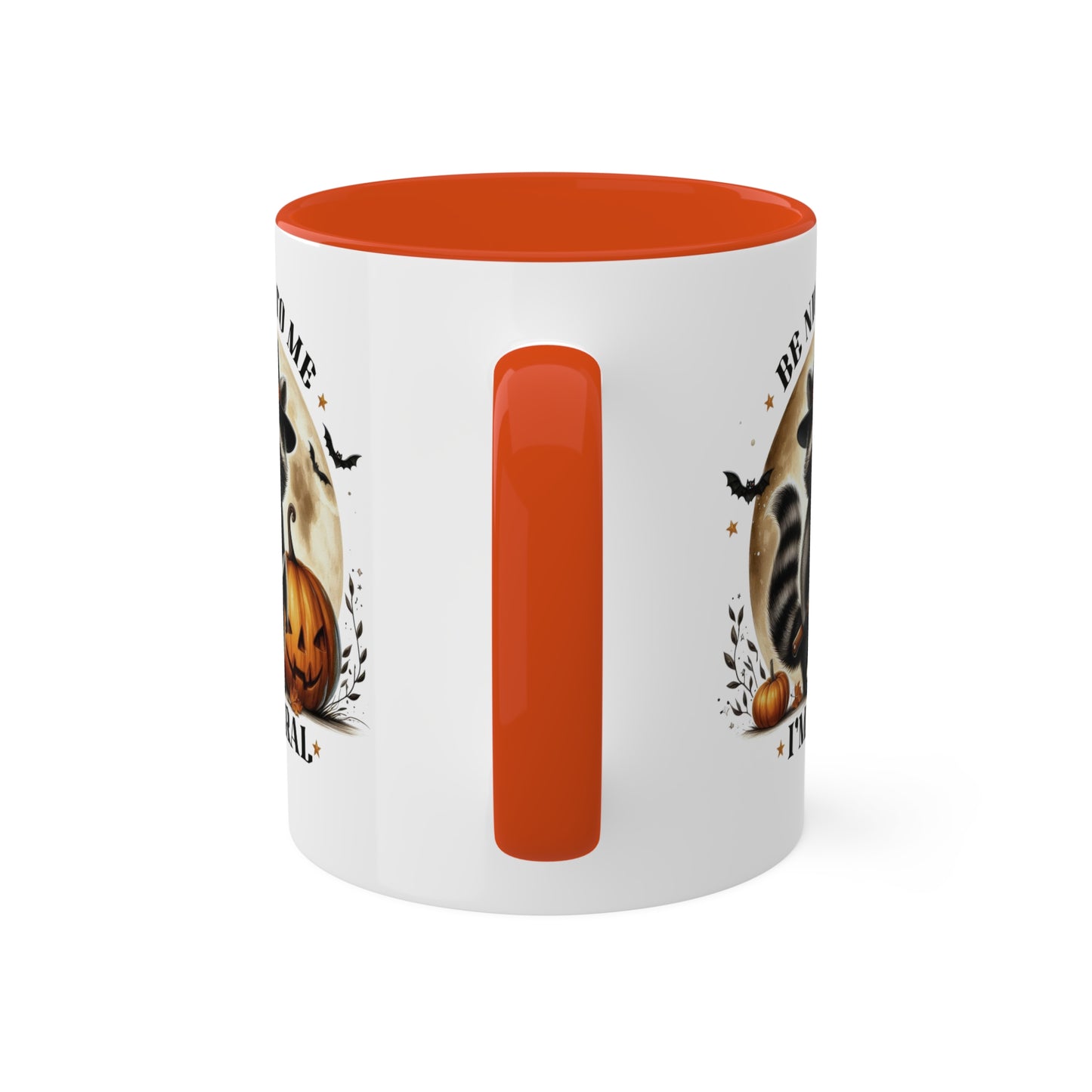 Be Nice To Me, I'm Feral - Cute Raccoon - 11oz Colorful Halloween Mug