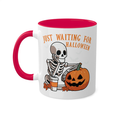 Just Waiting For Halloween - 11oz Colorful Halloween Mug