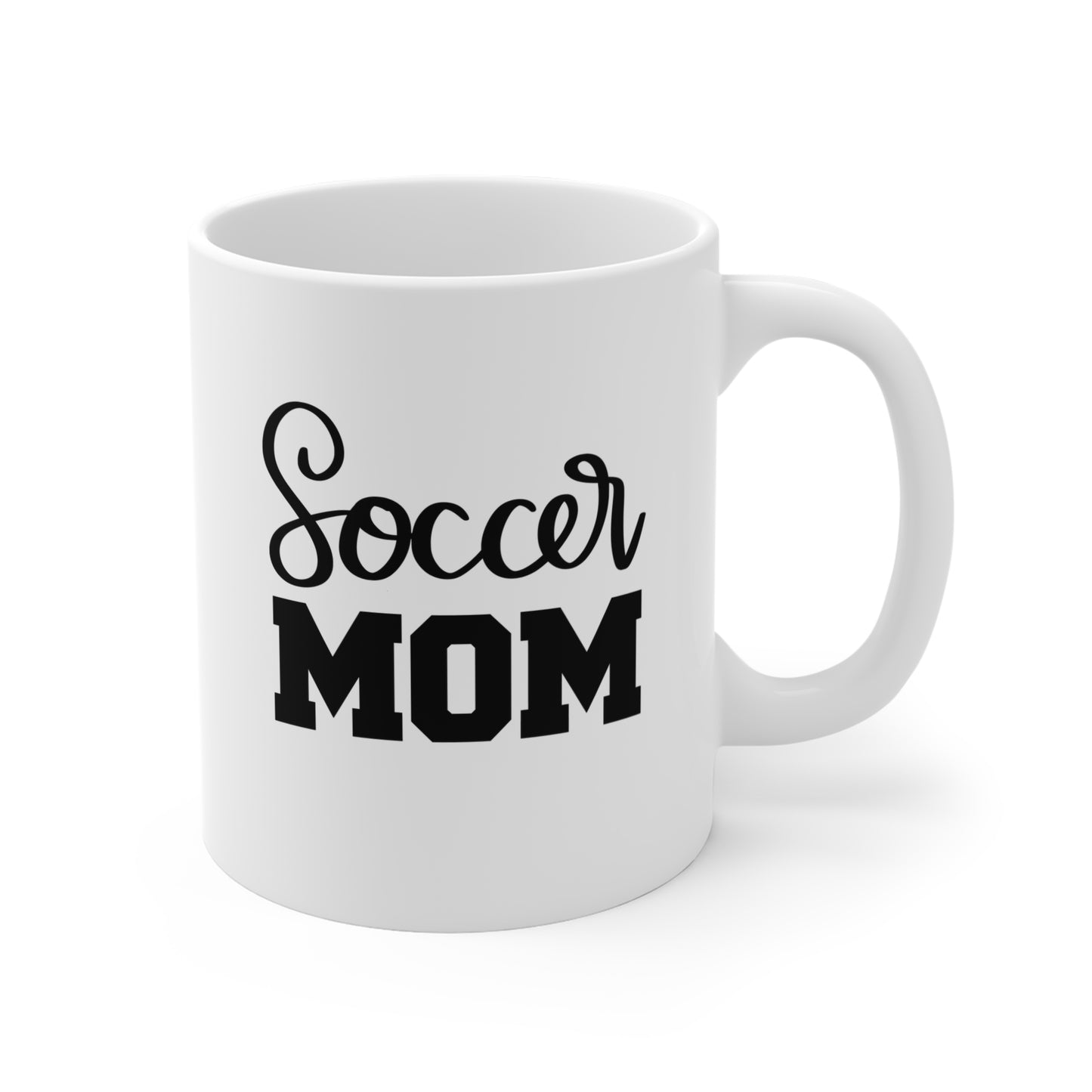 Taza de café de 11 oz para mamás aficionadas al fútbol y los deportes