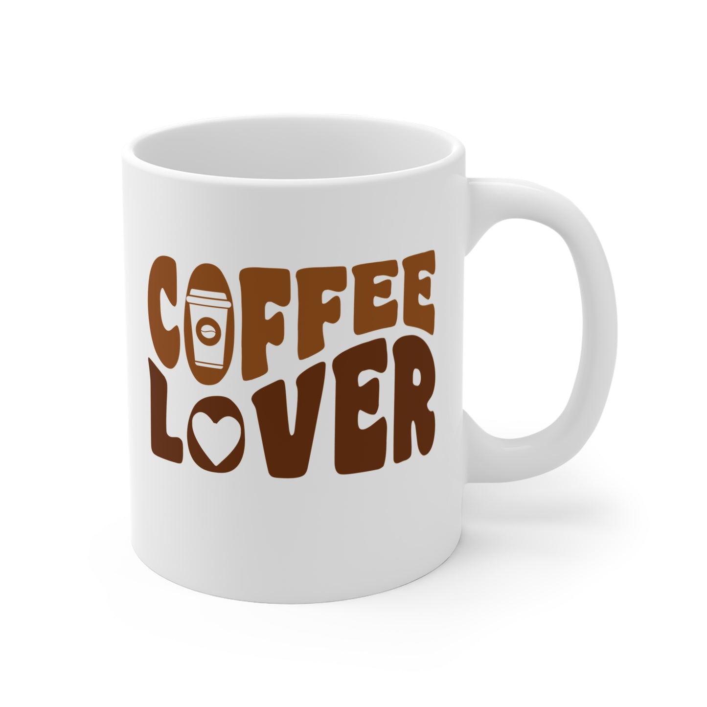 Cute Coffee Lover Mug 11 oz Retro Style Cute