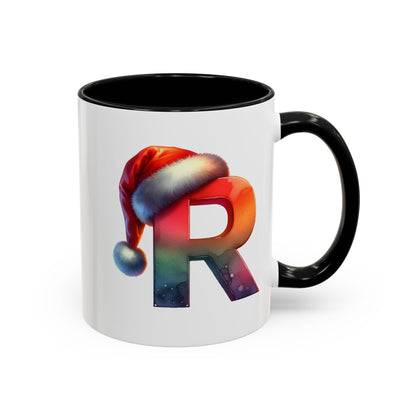 "R" Christmas Alphabet Letter - Holiday Gift Mug (11, 15oz)