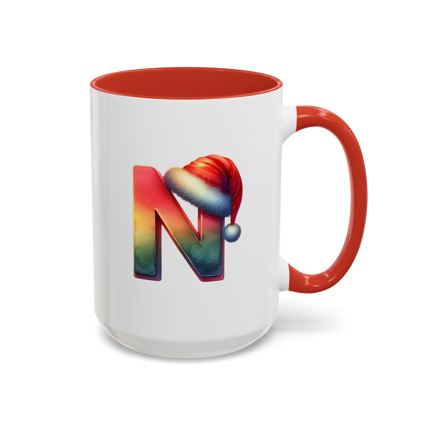 Taza con la letra "N" del alfabeto navideño (11, 15 oz)