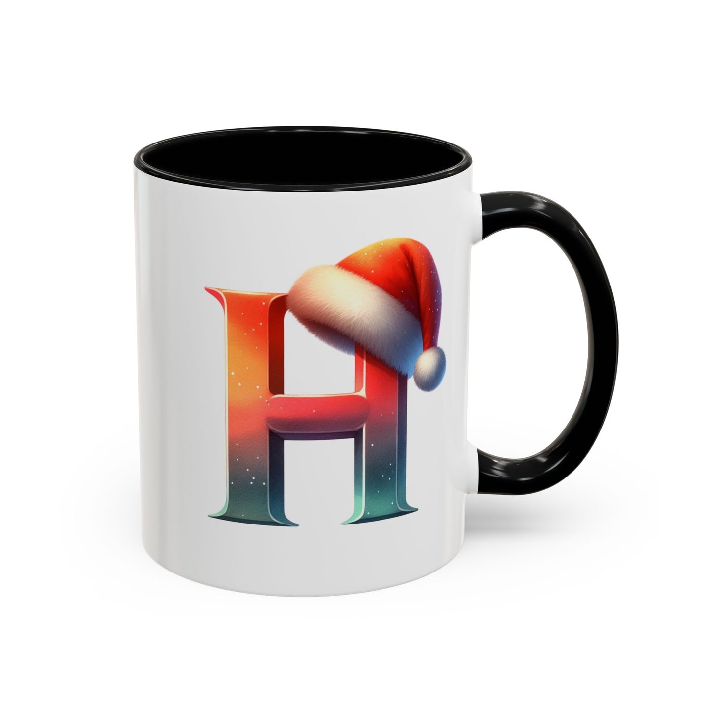 "H" Christmas Alphabet Letter - Holiday Gift Mug (11, 15oz)