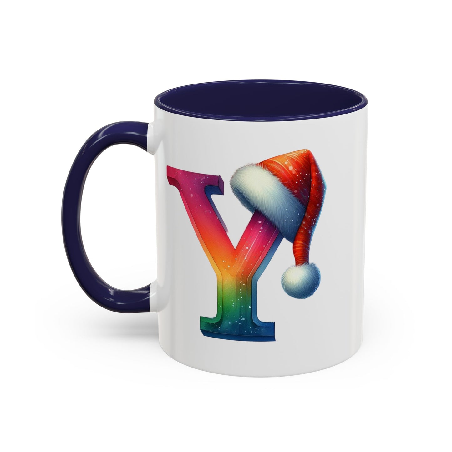 "Y" Christmas Alphabet Letter - Holiday Gift Mug (11, 15oz)