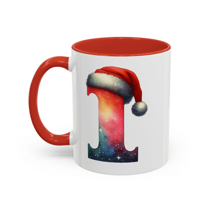 "I" Christmas Alphabet Letter - Holiday Gift Mug (11, 15oz)