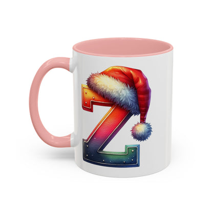 Taza con la letra "Z" del alfabeto navideño (11, 15 oz)