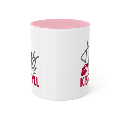 Hugs & Kisses Y'll - 11oz Colorful Valentine's Day Mug