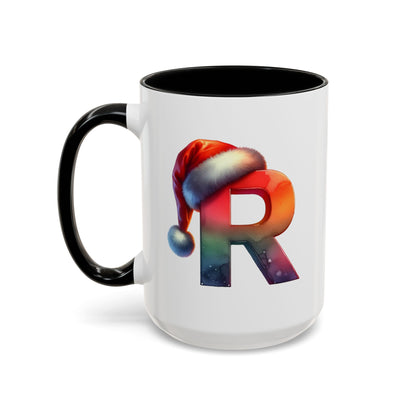 "R" Christmas Alphabet Letter - Holiday Gift Mug (11, 15oz)