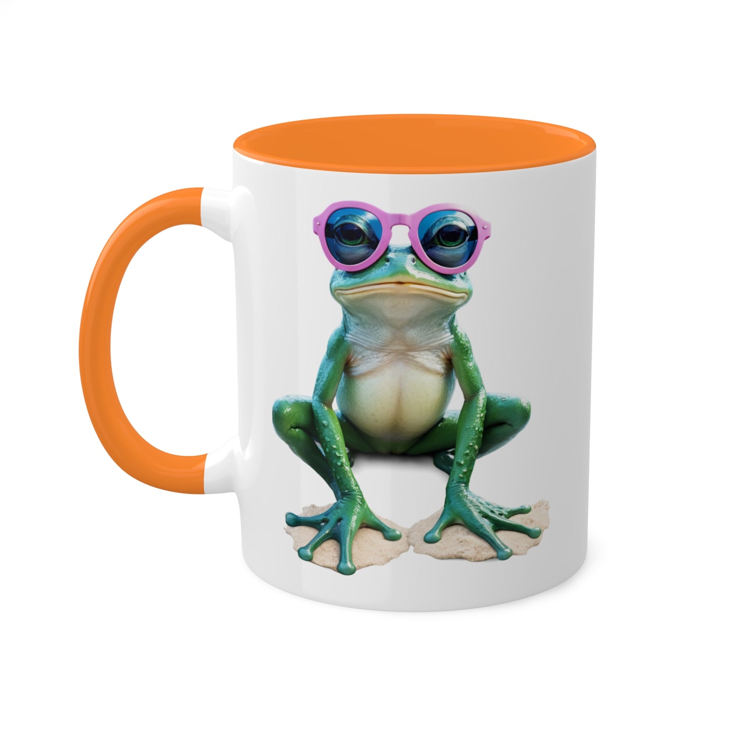 Adorable Little Frog With Sunglasses - 11oz Colorful & Fun Mug