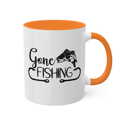 Gone Fishing - 11oz Colorful Fun Gift Mug