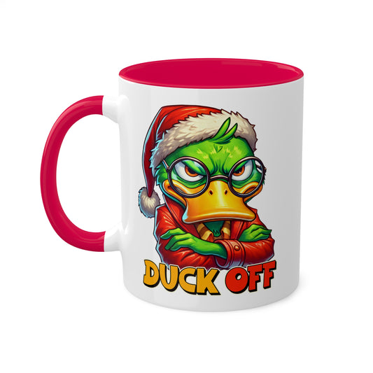 Duck Off - 11 oz Funny Christmas Duck Coffee Gift Mug