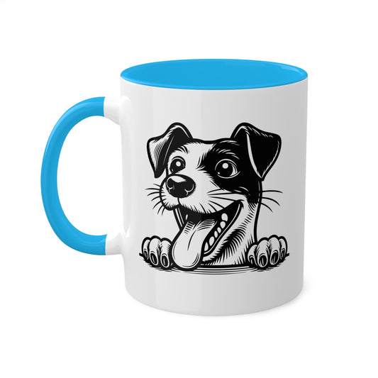 Cute Jack Russel Dog Face Coffee Mug Gift - 11oz Colorful Mug