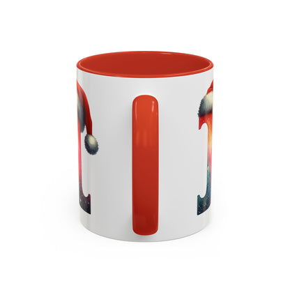 "I" Christmas Alphabet Letter - Holiday Gift Mug (11, 15oz)