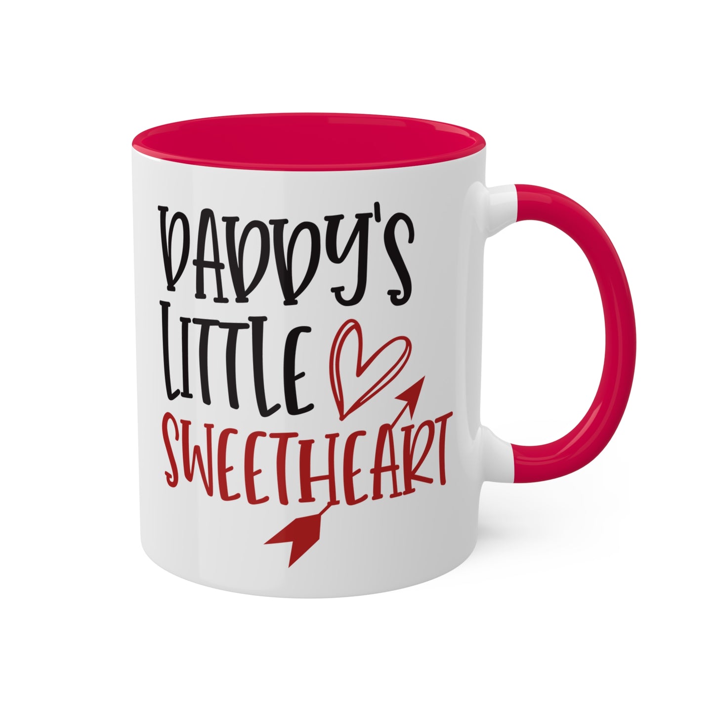 Daddy's Little Sweetheart - 11oz Colorful Valentine's Day Gift Mug