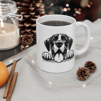 Gran danés - Taza de cerámica de 11 oz - Regalo perfecto para los amantes de los perros