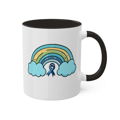 Pretty Blue Rainbow - Diabetes Awareness 11 oz Coffee Mug