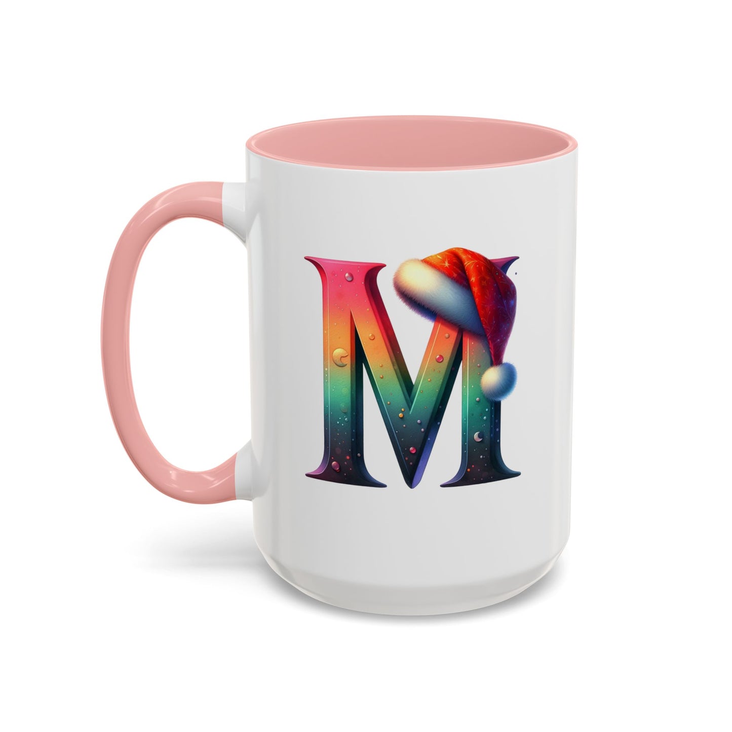 "M" Christmas Alphabet Letter - Holiday Gift Mug (11, 15oz)