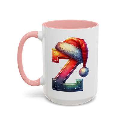 Taza con la letra "Z" del alfabeto navideño (11, 15 oz)