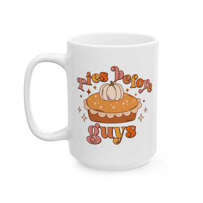 Taza de café de regalo de Acción de Gracias de otoño de Pies Before Guys (11 oz, 15 oz)