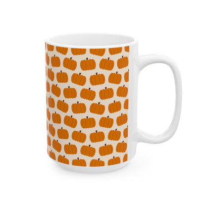 Fall Pattern Thanksgiving Coffee Gift Mug (11oz, 15oz)