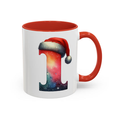 "I" Christmas Alphabet Letter - Holiday Gift Mug (11, 15oz)