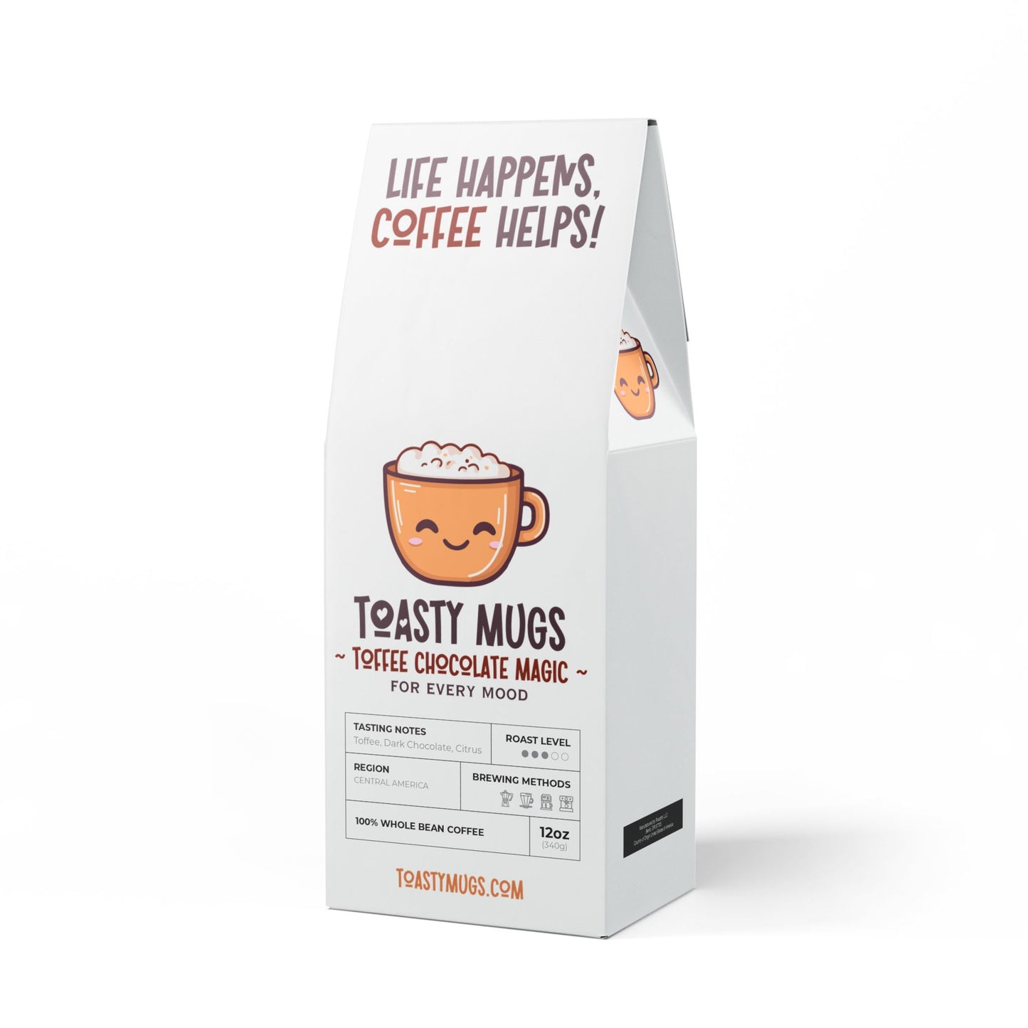 Toasty Mugs Toffee Chocolate Magic Coffee Blend (Medium Roast)