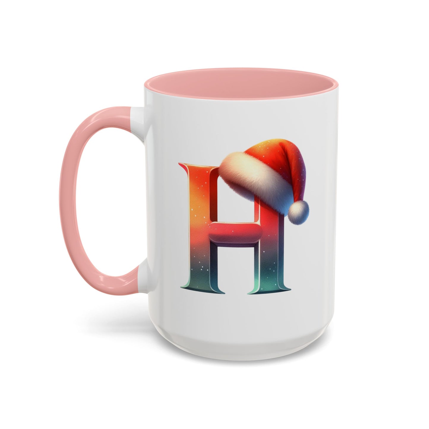 "H" Christmas Alphabet Letter - Holiday Gift Mug (11, 15oz)