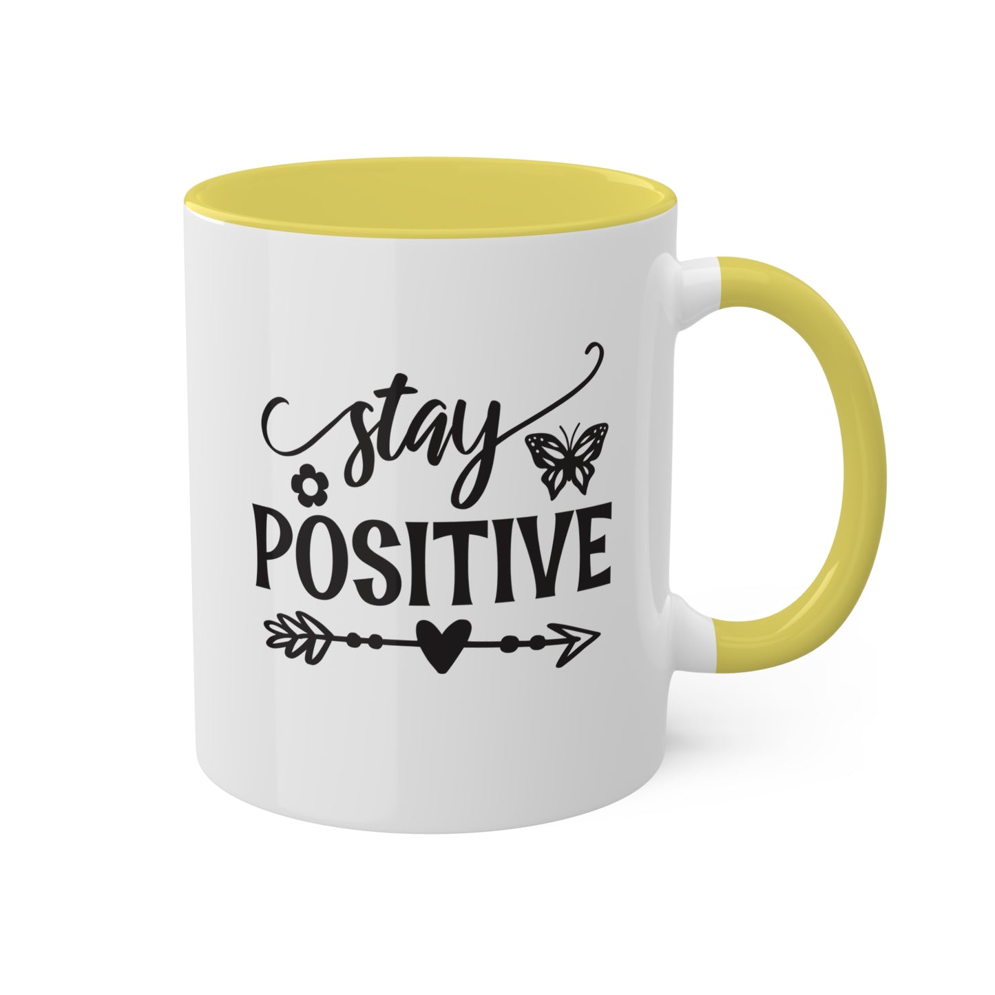 Stay Positive - 11 oz Colorful Mental Health Awareness Coffee Mug